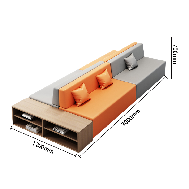 ベンチソファー モジュール式ソファ ソファセット 美容院 ロビー用 多人数 パイン材フレーム モダン カスタマイズ可能 JDSF-N037