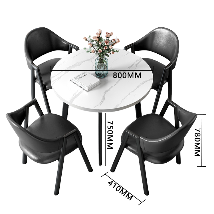 応接セット 丸テーブル 相談用チェア 受付用 喫茶店 1人掛け マーブル模様 モダン シンプル グレー カスタマイズ可能 JDZH-N003