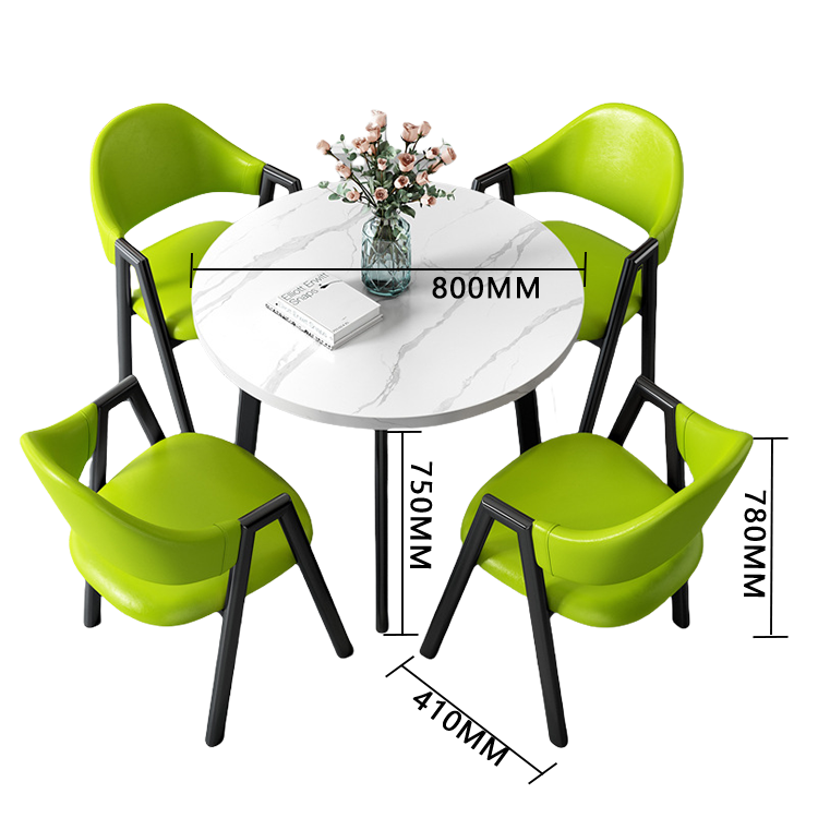 応接セット 丸テーブル 相談用チェア 受付用 喫茶店 1人掛け マーブル模様 モダン シンプル グレー カスタマイズ可能 JDZH-N003