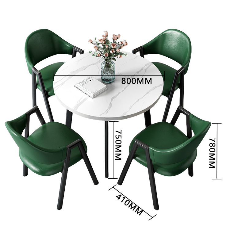 応接セット 丸テーブル 相談用チェア 受付用 喫茶店 1人掛け マーブル模様 モダン シンプル グレー カスタマイズ可能 JDZH-N003