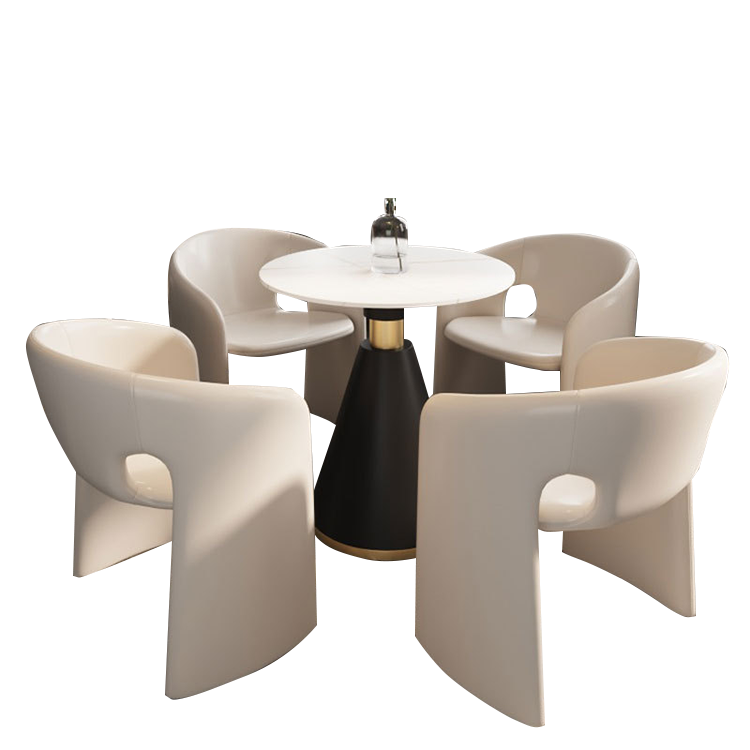 応接セット 相談用チェア 丸テーブル 待合室 喫茶店 人間工学 無垢材 かわいい おしゃれ シンプル カスタマイズ可能 JDZH-N006