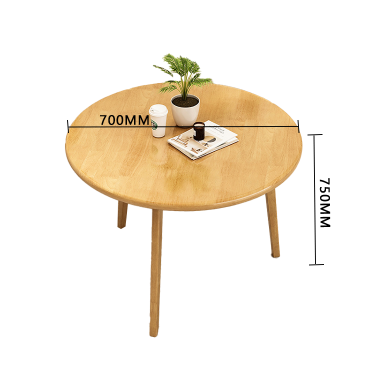 応接セット 丸テーブル ダイニングテーブル 商談用 喫茶店 ワニス塗装 天然木 モダン ウォールナット カスタマイズ可能 JDZH-N008