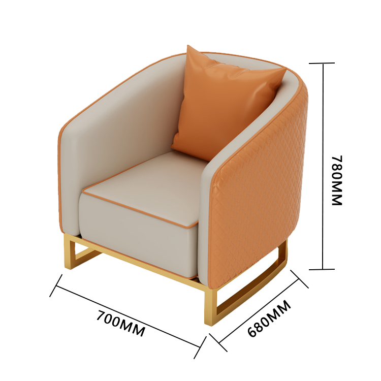 応接セット 相談用ソファ 丸テーブル 1 人掛け 受付用 喫茶店 スチールフレーム 焼付塗装 おしゃれ カスタマイズ可能 JDZH-N010