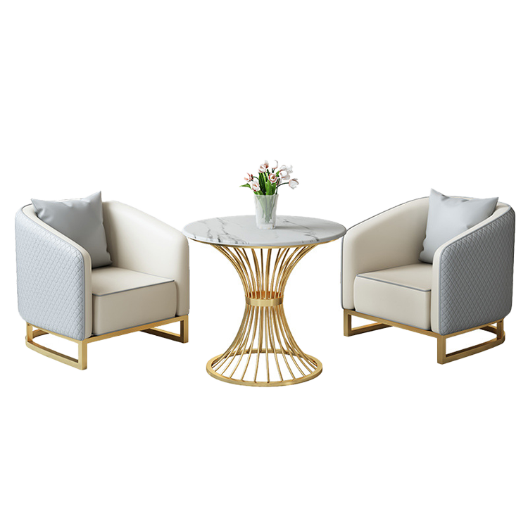 応接セット 相談用ソファ 丸テーブル 1 人掛け 受付用 喫茶店 スチールフレーム 焼付塗装 おしゃれ カスタマイズ可能 JDZH-N010