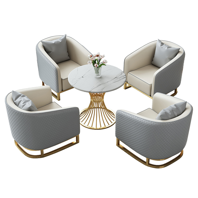 応接セット 相談用ソファ 丸テーブル 1 人掛け 受付用 喫茶店 スチールフレーム 焼付塗装 おしゃれ カスタマイズ可能 JDZH-N010