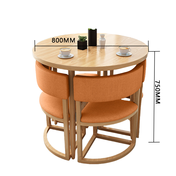 応接セット ダイニングセット 食卓セット 4人用 商談用 喫茶店 スチールフレーム シンプル おしゃれ カスタマイズ可能 JDZH-N016