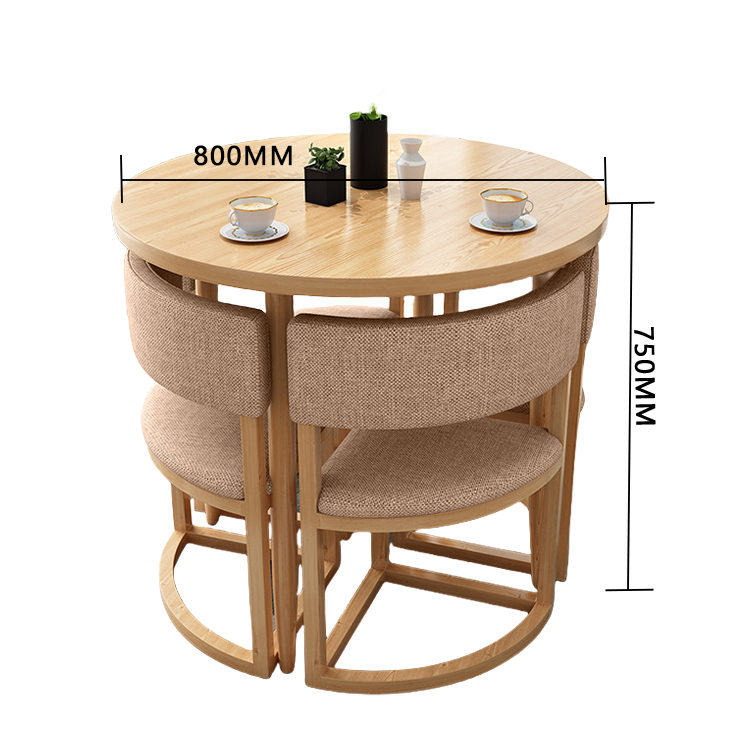 応接セット ダイニングセット 食卓セット 4人用 商談用 喫茶店 スチールフレーム シンプル おしゃれ カスタマイズ可能 JDZH-N016