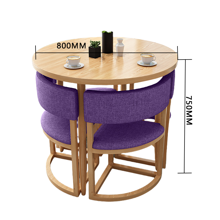 応接セット ダイニングセット 食卓セット 4人用 商談用 喫茶店 スチールフレーム シンプル おしゃれ カスタマイズ可能 JDZH-N016