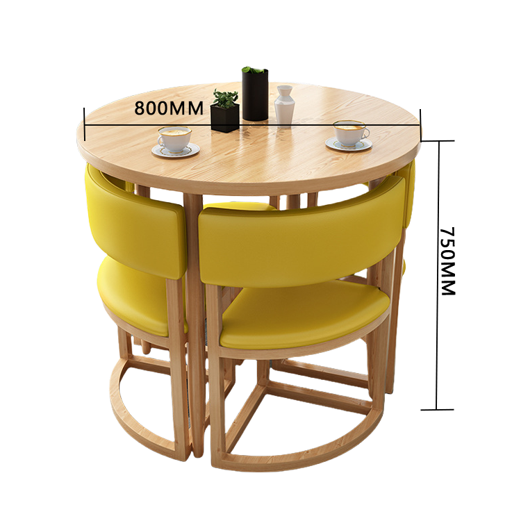 応接セット ダイニングセット 食卓セット 4人用 商談用 喫茶店 スチールフレーム シンプル おしゃれ カスタマイズ可能 JDZH-N016