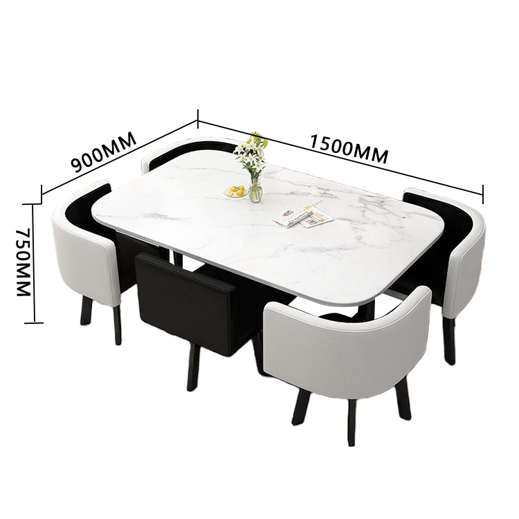 応接セット ダイニングテーブル リビングテーブル 商談用 休憩室 スチールフレーム モダン ナチュラル カスタマイズ可能 JDZH-N017