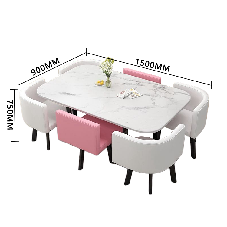 応接セット ダイニングテーブル リビングテーブル 商談用 休憩室 スチールフレーム モダン ナチュラル カスタマイズ可能 JDZH-N017