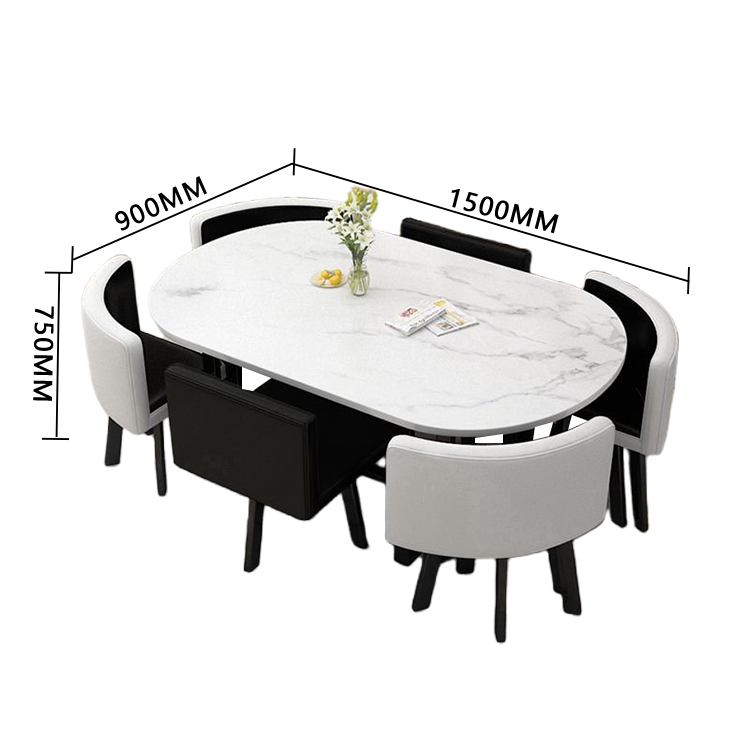 応接セット ダイニングテーブル リビングテーブル 商談用 休憩室 スチールフレーム モダン ナチュラル カスタマイズ可能 JDZH-N017