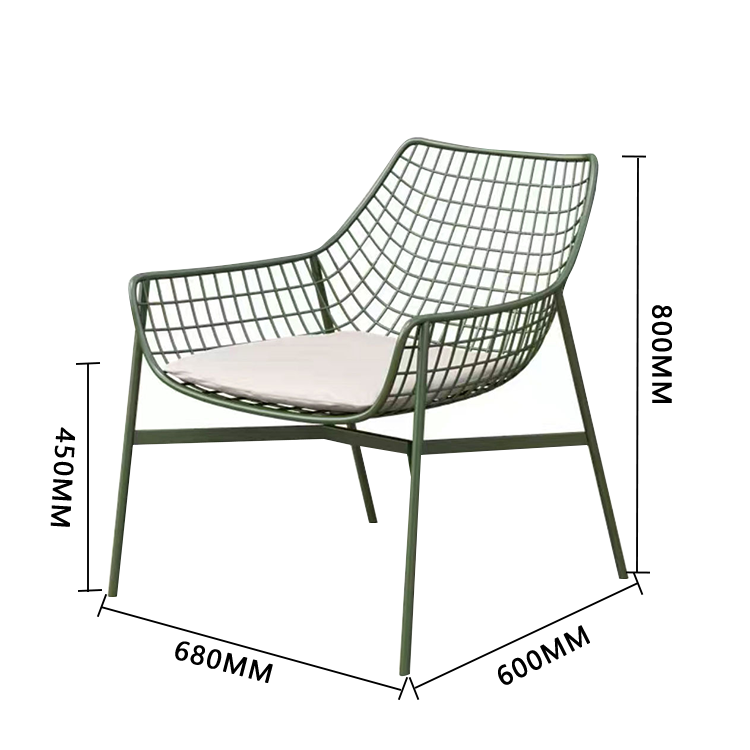 応接セット ローテーブル スチール アウトドア 焼付塗装 人間工学 シンプル グリーン ホワイト カスタマイズ可能 JDZH-N020