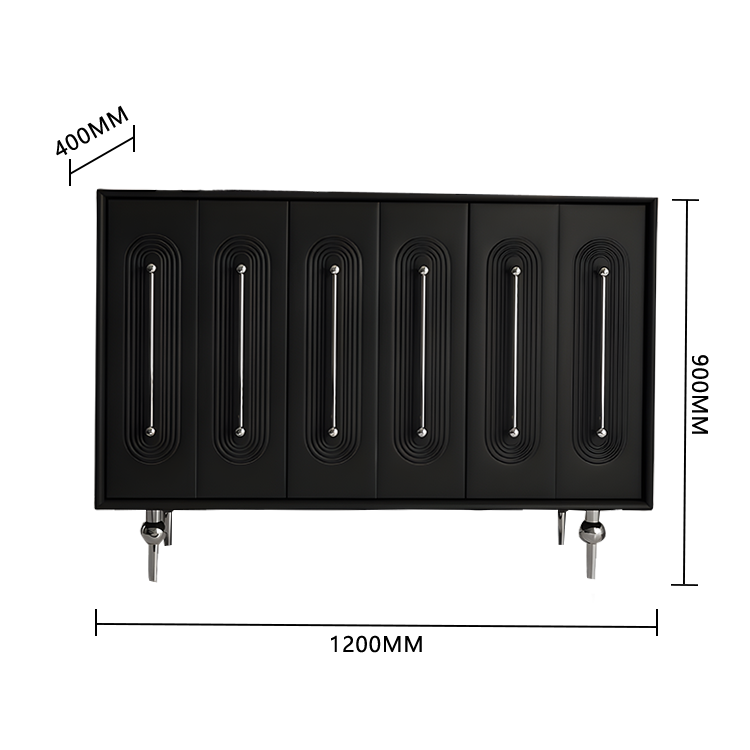 収納キャビネット リビング収納 壁面収納 キャビネット 室内 リビング用 ロビー 取っ手付き 丈夫な脚 エッジ加工 大容量収納 耐久性 高い荷重性 洗練 スタイリッシュ ブラック JYCWG-N018