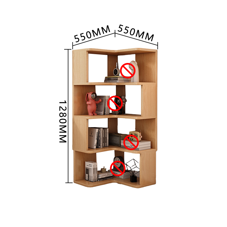 収納ラック コーナーシェルフ オープンラック L型 ブックラック 大容量 コーナー棚 室内 角置き ホワイト JYCWG-N022