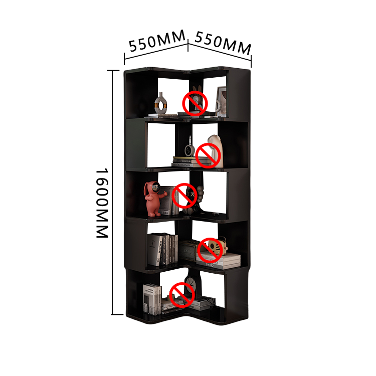 収納ラック コーナーシェルフ オープンラック L型 ブックラック 大容量 コーナー棚 室内 角置き ホワイト JYCWG-N022