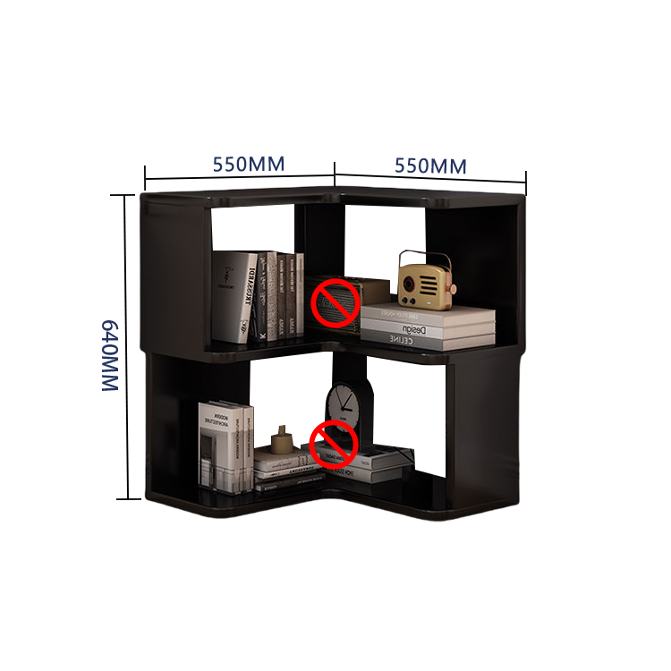 収納ラック コーナーシェルフ オープンラック L型 ブックラック 大容量 コーナー棚 室内 角置き ホワイト JYCWG-N022