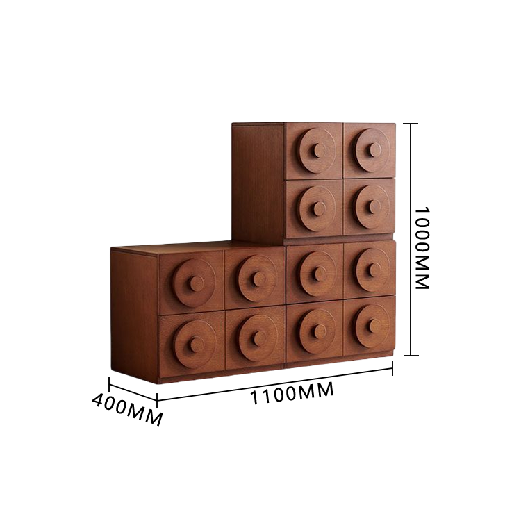 収納キャビネット コンセント 木製 リビング用 大容量収納 木目調 下開き扉 ブラック カスタマイズ可能 JYCWG-N017