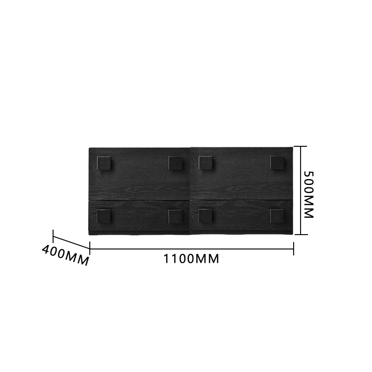 収納キャビネット コンセント 木製 リビング用 大容量収納 木目調 下開き扉 ブラック カスタマイズ可能 JYCWG-N017