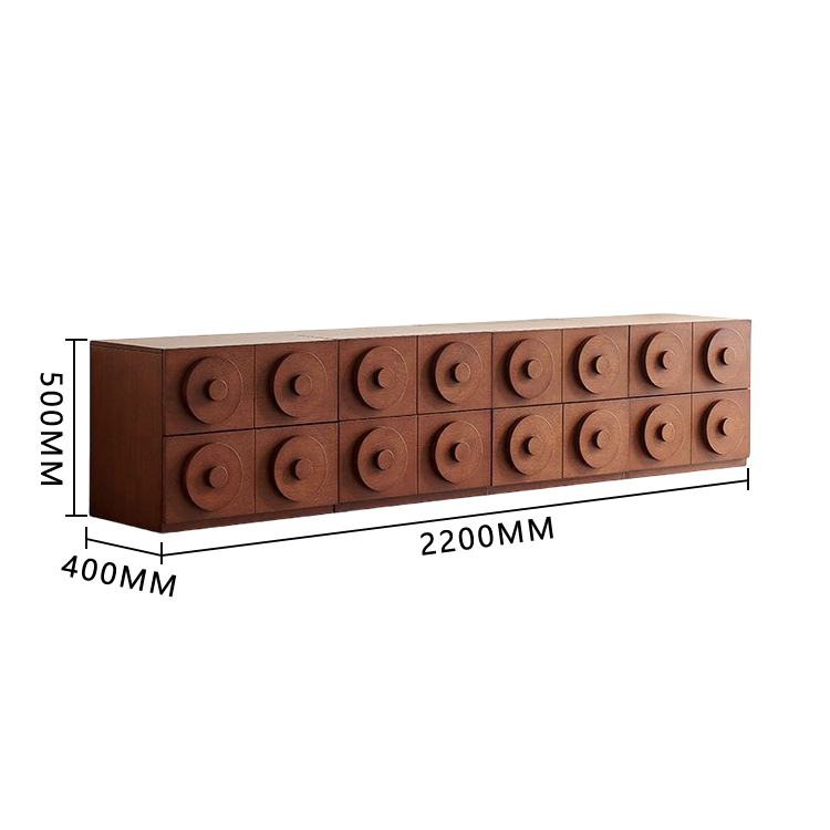 収納キャビネット コンセント 木製 リビング用 大容量収納 木目調 下開き扉 ブラック カスタマイズ可能 JYCWG-N017