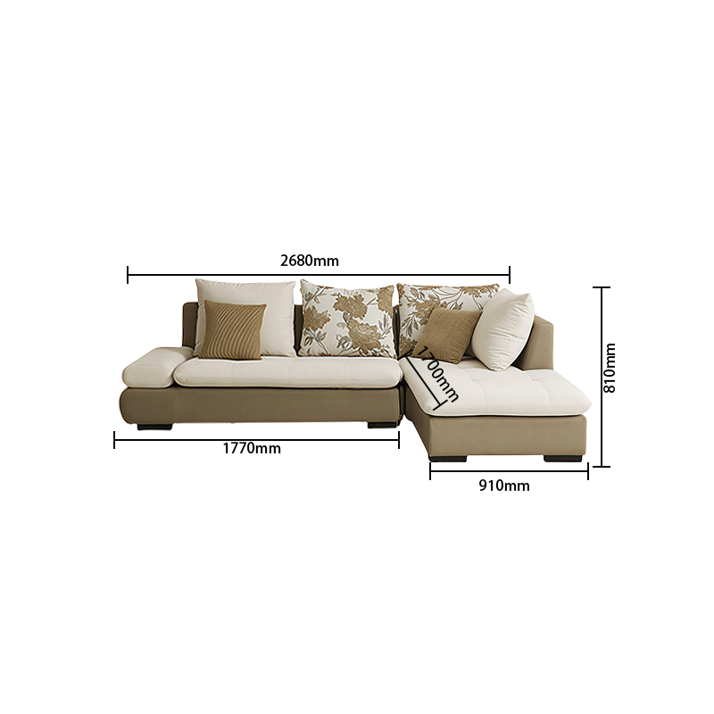 ソファ 片肘ソファ ロータイプ カウチソファセット リビングソファ フィット感 人間工学 ゆったり 簡素 アイボリー JYSF-N031