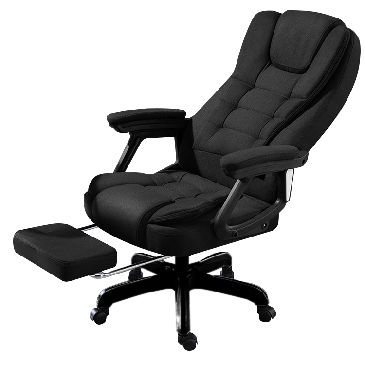 エグゼクティブチェア オフィスチェア レザーチェア 人間工学 キャスター フットレスト 高級感 ブラック カスタマイズ可能 LBY-N003