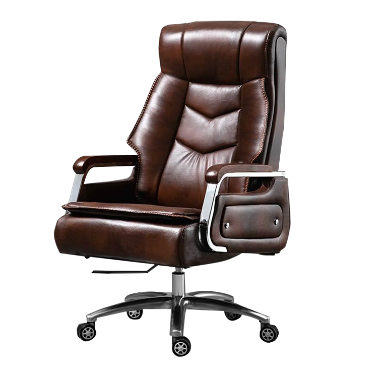 エグゼクティブチェア オフィスチェア 人間工学 フットレスト リクライニング機能 静音キャスター ヘッドレスト ブラック LBY-N007