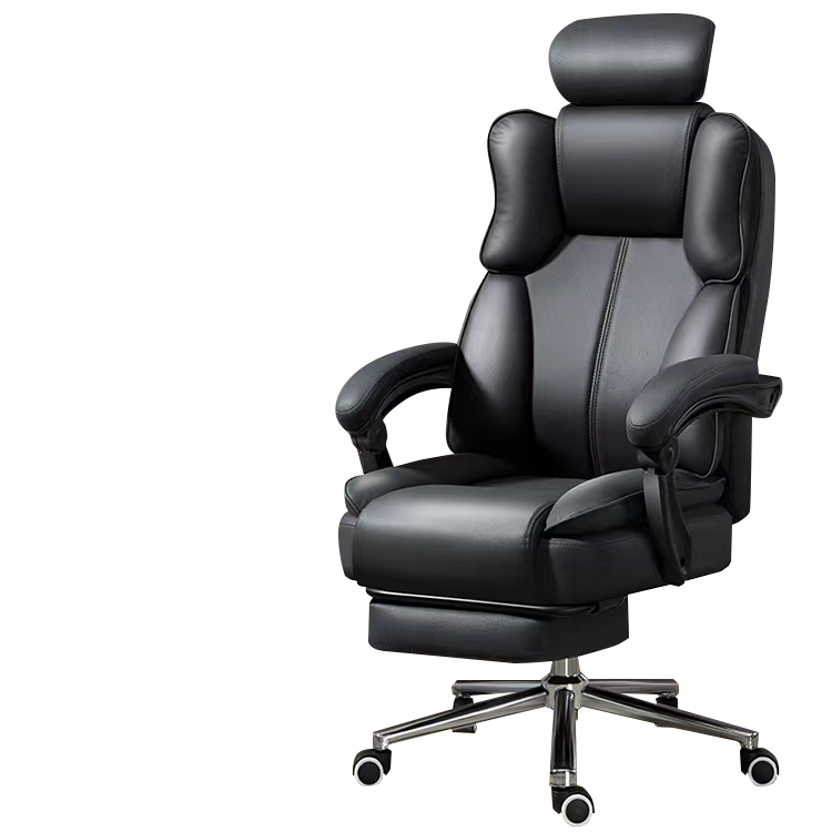 エグゼクティブチェア オフィスチェア パソコンチェア 人間工学 昇降回転 フットレスト ブラック カスタマイズ可能 LBY-N009