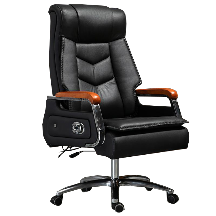 エグゼクティブチェア オフィスチェア 調節可能 人間工学 回転可能 昇降可能 肘掛け フットレスト 高級感 上質 ブラック LBY-N012