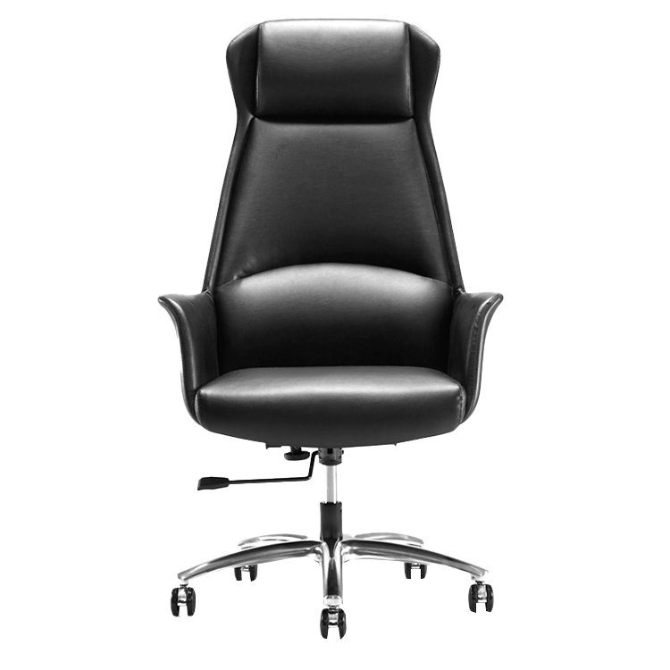 オフィスチェア エグゼクティブチェア ハイバック 人間工学 回転可能 耐久性 安定性 シンプル ブラック カスタマイズ可能 LBY-N015