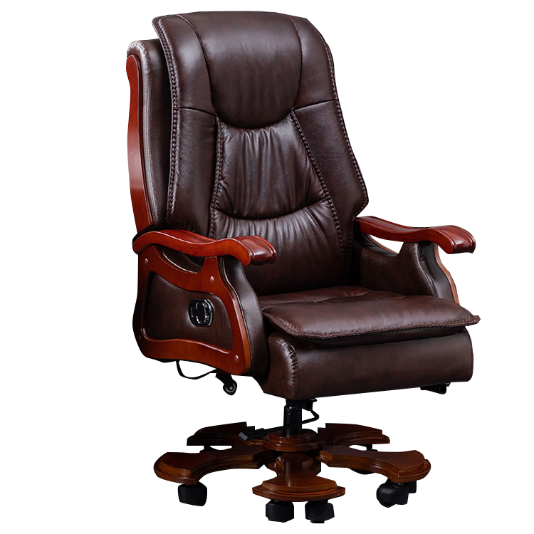 エグゼクティブチェア オフィスチェア 会社用 人間工学 昇降可能 回転可能 キャスター 高級感 ブラウン カスタマイズ可能 LBY-N016