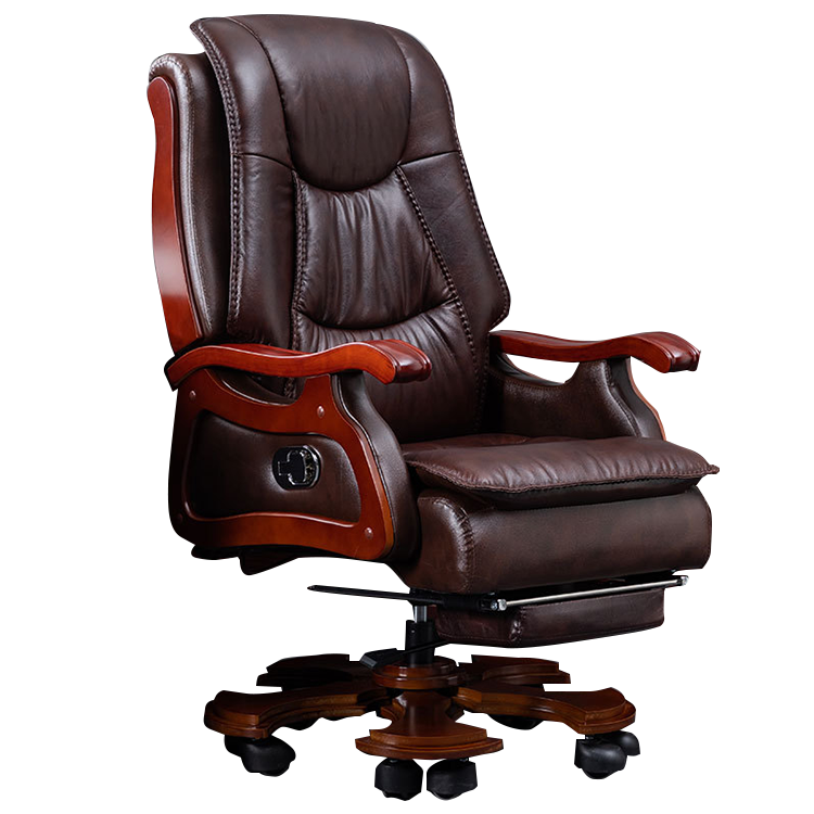 エグゼクティブチェア オフィスチェア 会社用 人間工学 昇降可能 回転可能 キャスター 高級感 ブラウン カスタマイズ可能 LBY-N016