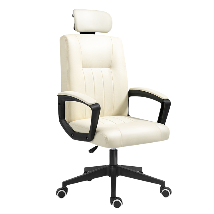 ワークチェア オフィスチェア 事務椅子 回転可能 キャスター付き ヘットレスト ファブリック カーキ カスタマイズ可能 LBY-N034