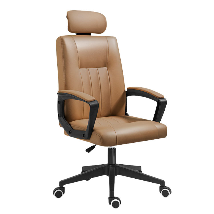 ワークチェア オフィスチェア 事務椅子 回転可能 キャスター付き ヘットレスト ファブリック カーキ カスタマイズ可能 LBY-N034