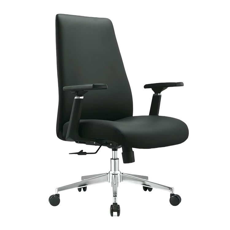 オフィスチェア 事務椅子 エグゼクティブチェア ハイバック 回転可能 ロッキング 高品質 洗練 ブラック カスタマイズ可能 LBY-N035