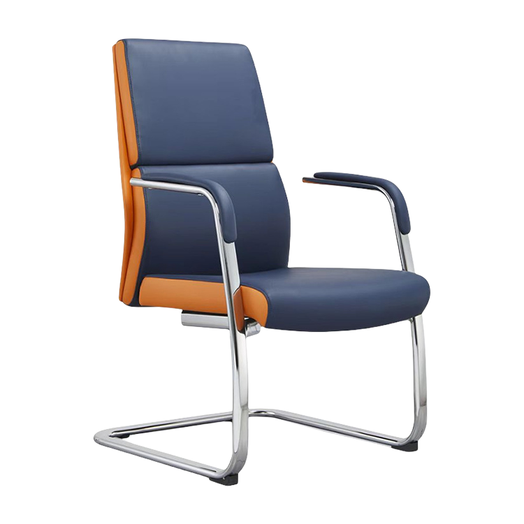 オフィスチェア ワークチェア 事務椅子 エグゼクティブチェア 肘掛け 回転可能 ハイバック ダークブルー カスタマイズ可能 LBY-N037