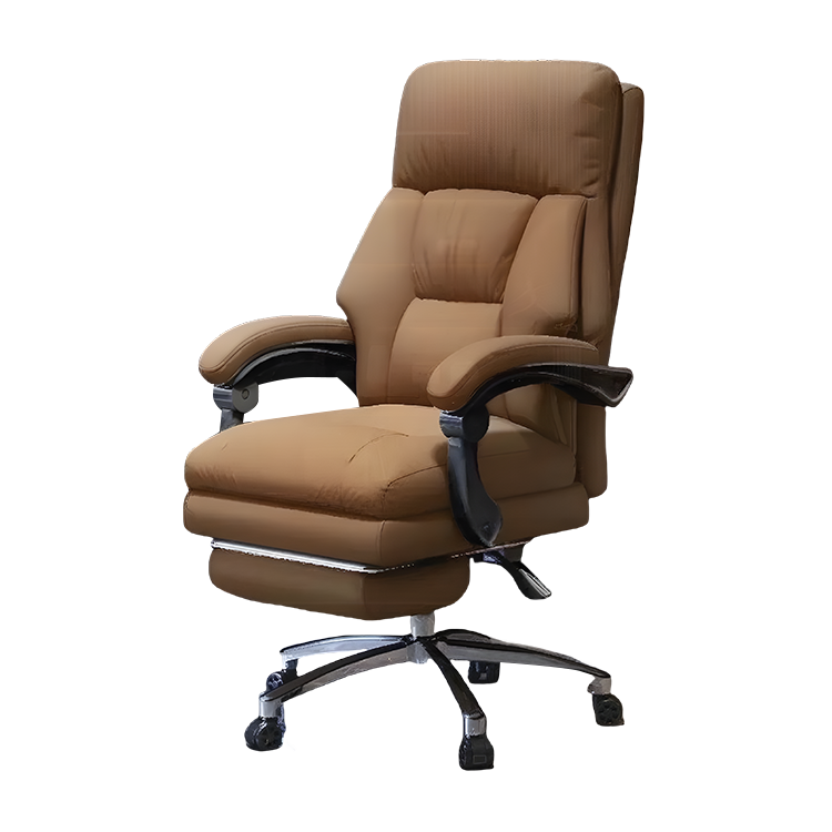 オフィスチェア ワークチェア 事務椅子 フットレスト付き 回転可能 キャスター付き 機能性 おしゃれ 高品質 カーキ LBY-N041