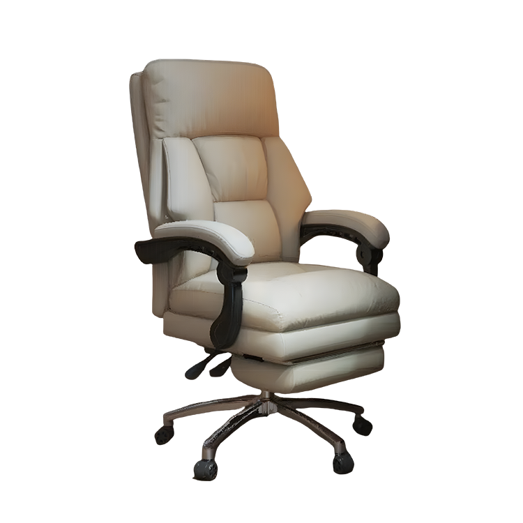 オフィスチェア ワークチェア 事務椅子 フットレスト付き 回転可能 キャスター付き 機能性 おしゃれ 高品質 カーキ LBY-N041