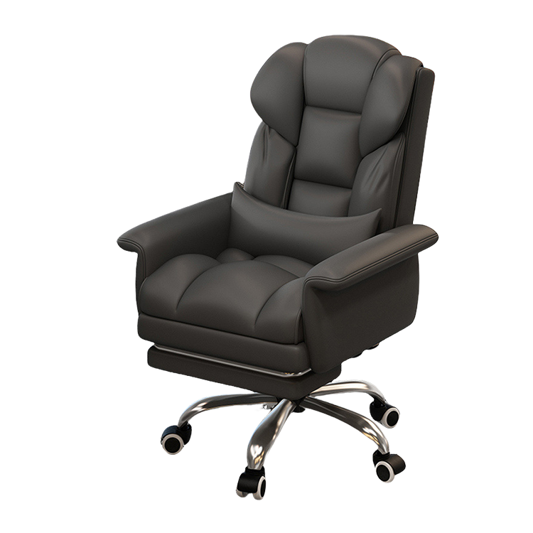 ワークチェア エグゼクティブチェア 事務椅子 回転式チェア フットレスト 昇降機能 回転可能 キャスター付き ブラック LBY-N044