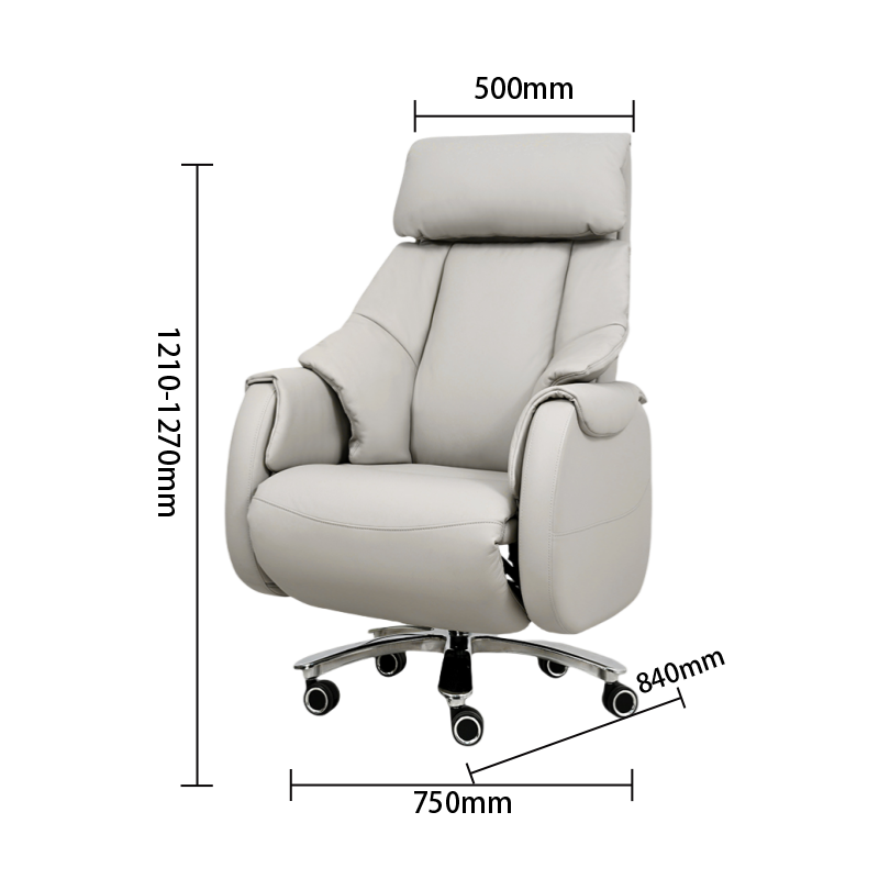 エグゼクティブチェア オフィスチェア 社長用 バッテリー フットレスト 本革 昇降機能 人間工学 贅沢 おしゃれ ブラウン LBY-N053