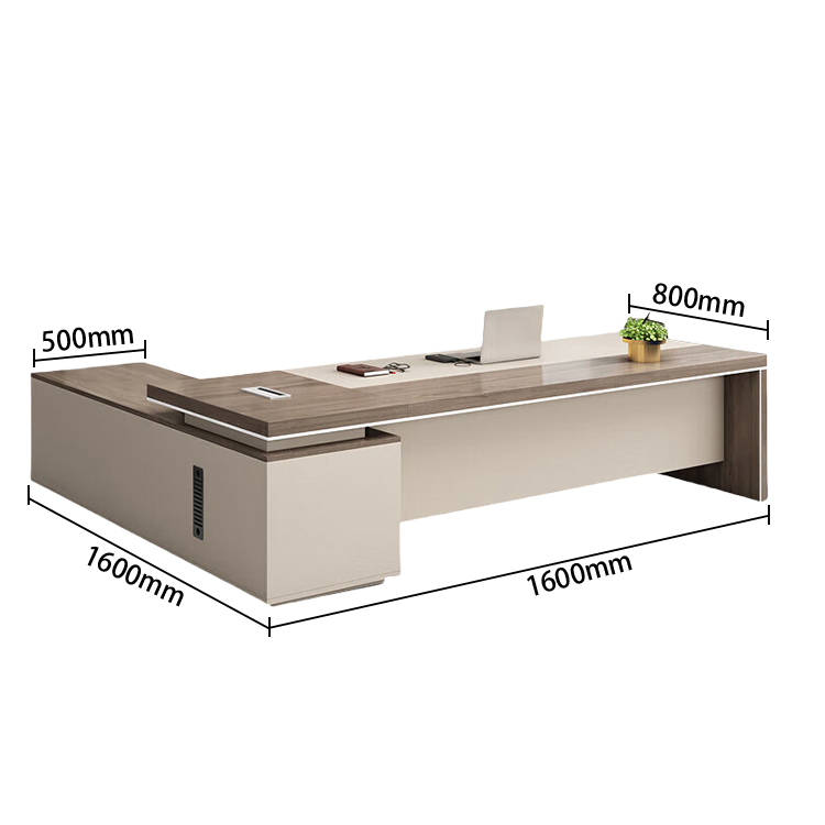 エグゼクティブデスク ワークデスク オフィスデスク デスク 仕事用 配線ボックス PC収納スペース 幕板 カスタマイズ可能 LBZ-N015