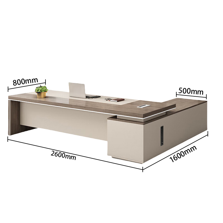 エグゼクティブデスク ワークデスク オフィスデスク デスク 仕事用 配線ボックス PC収納スペース 幕板 カスタマイズ可能 LBZ-N015
