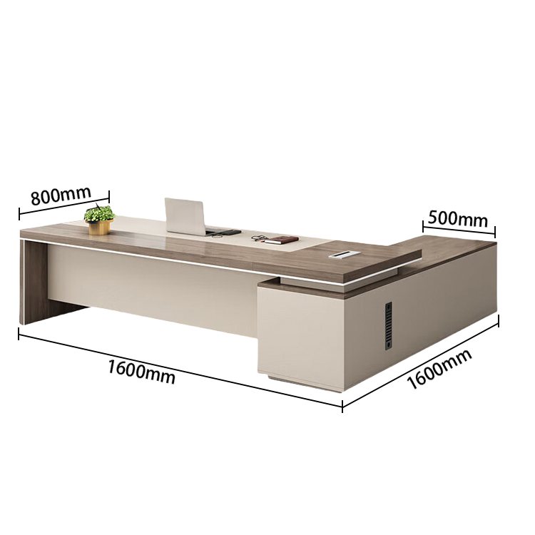 エグゼクティブデスク ワークデスク オフィスデスク デスク 仕事用 配線ボックス PC収納スペース 幕板 カスタマイズ可能 LBZ-N015
