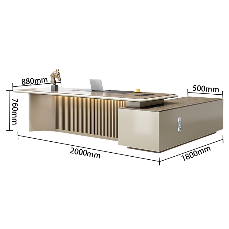 エグゼクティブデスク オフィスデスク 社長机 仕事用 木目調 ダイヤル錠 排気孔 大容量 焼付塗装 カスタマイズ可能 LBZ-N021