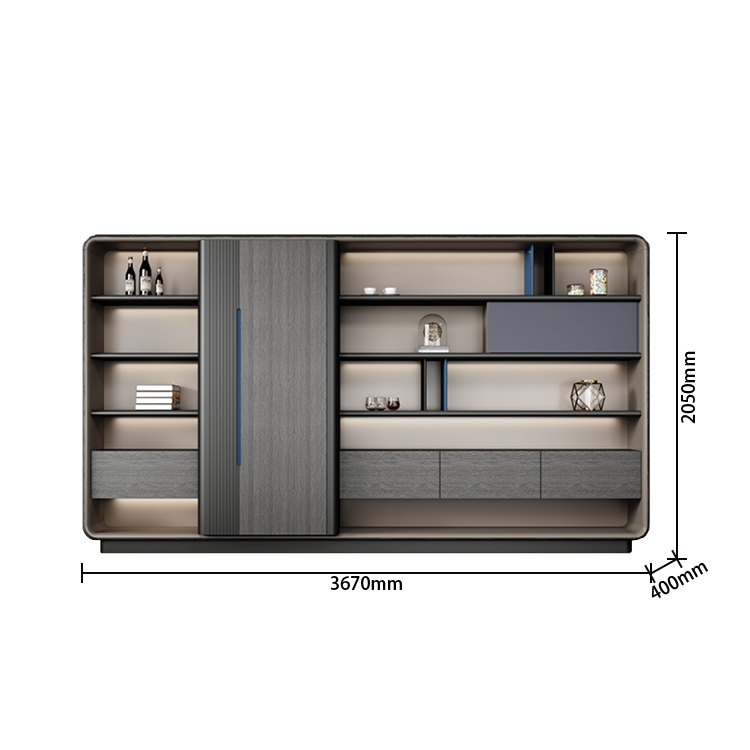 エグゼクティブデスク オフィスデスク デスク 社長室 PC収納 引き出し USBボード ダークグレー カスタマイズ可能 LBZ-N026