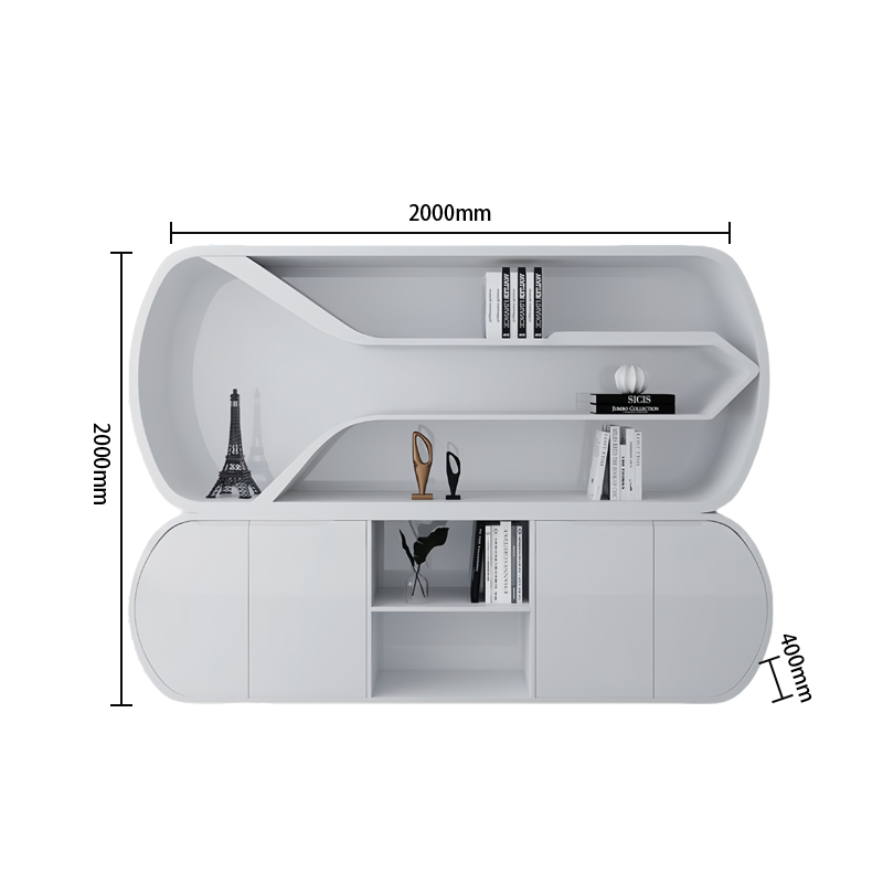 エグゼクティブデスク オフィスデスク デスク 社長室 焼付塗装 鏡面仕上げ 配線ボックス ホワイト カスタマイズ可能 LBZ-N065