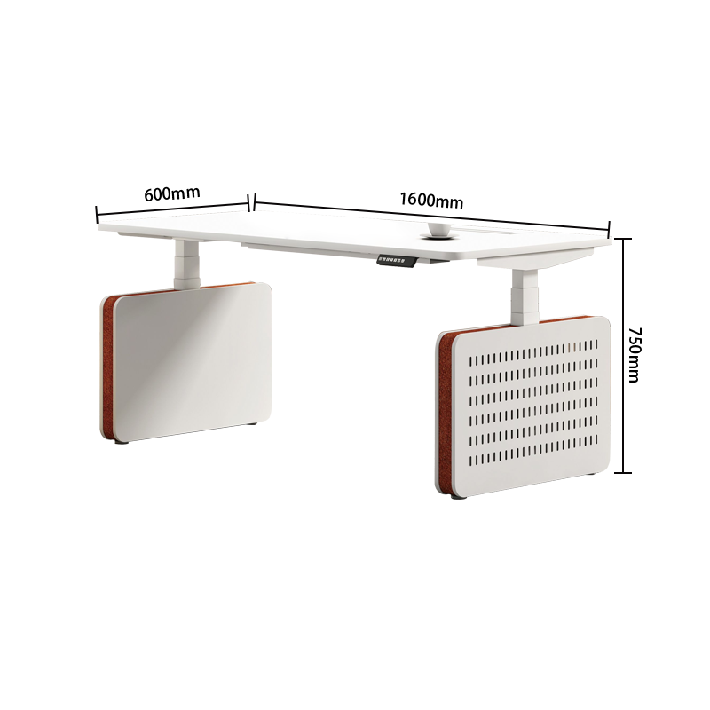 エグゼクティブデスク オフィスデスク L型デスク 事務用 昇降機能 冷却ファン モダン ホワイト カスタマイズ可能 LBZ-YDD-N007