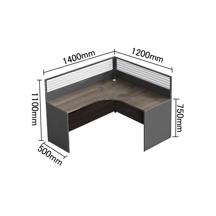 オフィスデスク 事務机 デスク パーテーション 配線穴付き サイドワゴン 機能的 シンプル オーク カスタマイズ可能 YGZ-N003