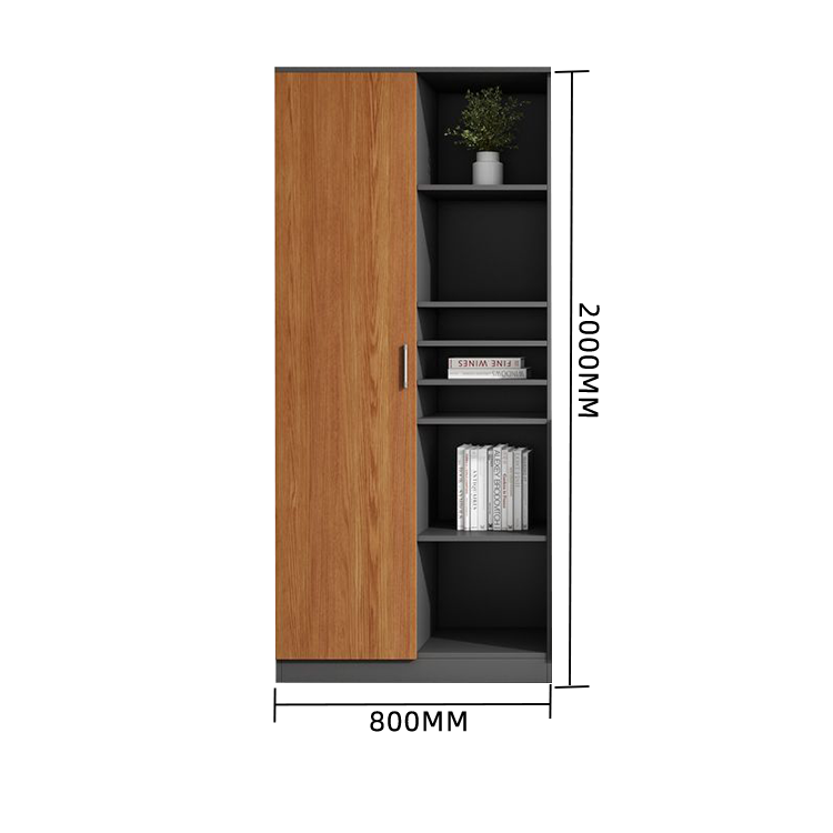 木製キャビネット オフィスキャビネット キャビネット 木目調 オープン収納 扉付き収納 大容量収納 カスタマイズ可能 BGCWG-N002