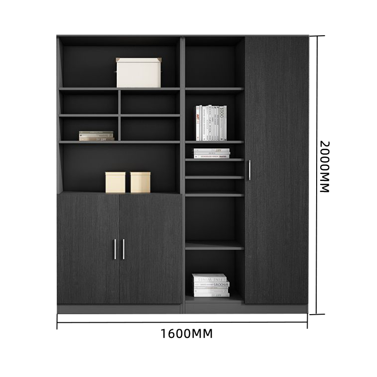 木製キャビネット オフィスキャビネット キャビネット 木目調 オープン収納 扉付き収納 大容量収納 カスタマイズ可能 BGCWG-N002